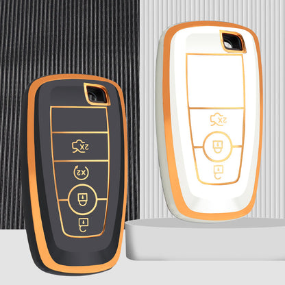 Case for Ford Edge, Fusion, Mustang, Explorer, F150, F250, F350, Ecosport (4 Buttons)