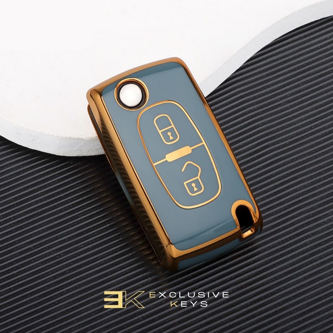 Case for Peugeot 107, 207, 307, 308, 407, 607, 3008, 5008 (2 Buttons)