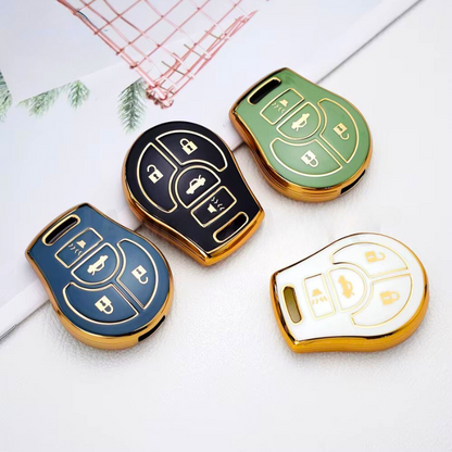 Case for Nissan Juke, Micra, Qashqai, March, Rogue, Maxima, Terrano, Cube, Pathfinder, Altima, Sentra, Tiida (3 Button)