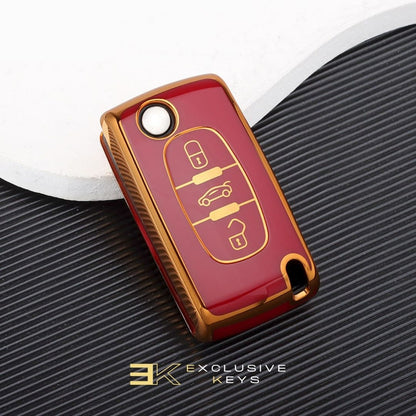 Case for Peugeot 107, 207, 307, 308, 407, 607, 3008, 5008 (3 Buttons)