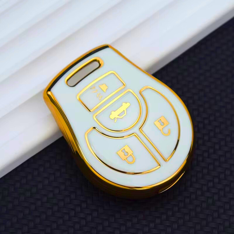 Case for Nissan Juke, Micra, Qashqai, March, Rogue, Maxima, Terrano, Cube, Pathfinder, Altima, Sentra, Tiida (4 Button)