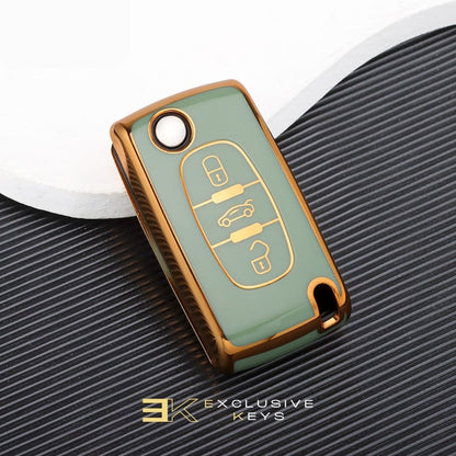 Case for Peugeot 107, 207, 307, 308, 407, 607, 3008, 5008 (3 Buttons)
