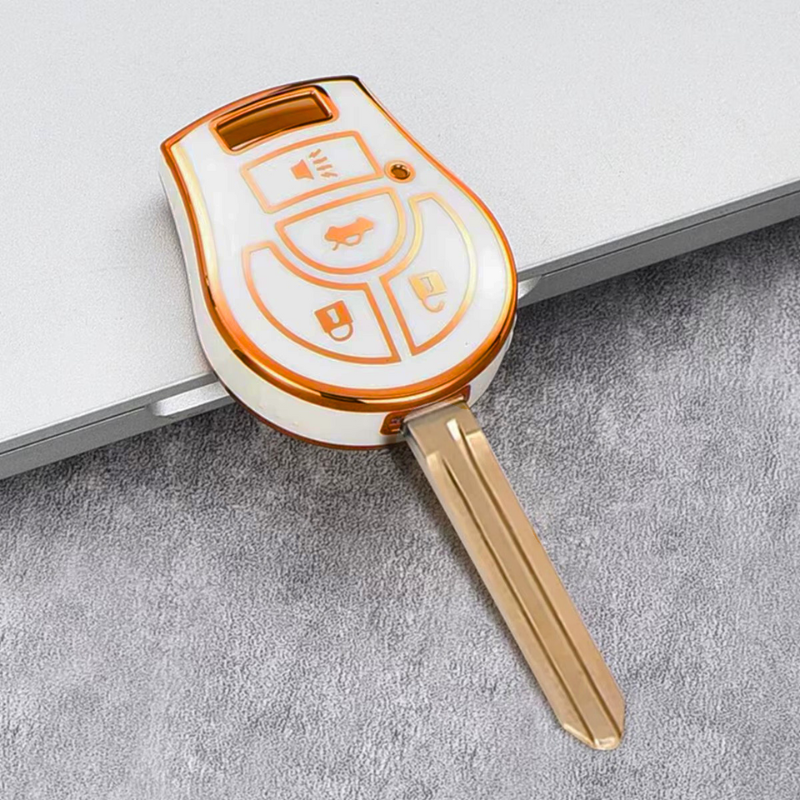 Case for Nissan Juke, Micra, Qashqai, March, Rogue, Maxima, Terrano, Cube, Pathfinder, Altima, Sentra, Tiida (4 Button)