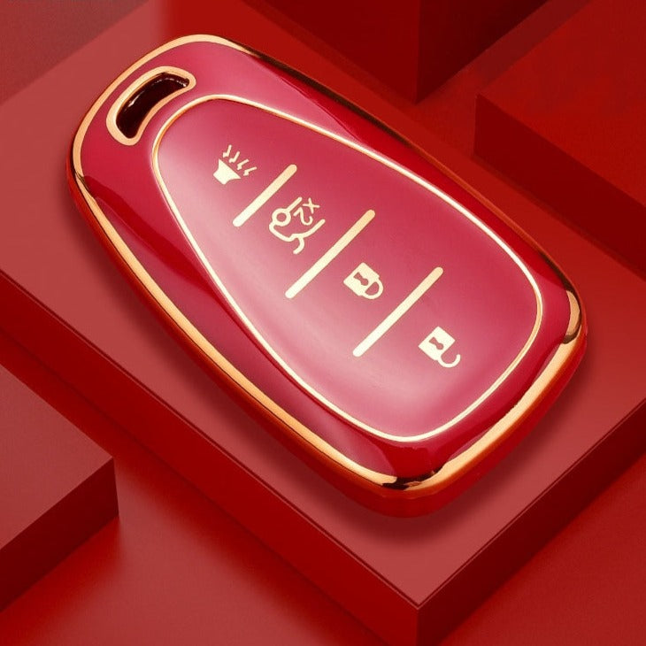 Case for Chevrolet Chevy, Camaro, Cruze, Malibu, Sonic, Volt, Tracker, Spark, Bolt y Trax (4 Buttons)