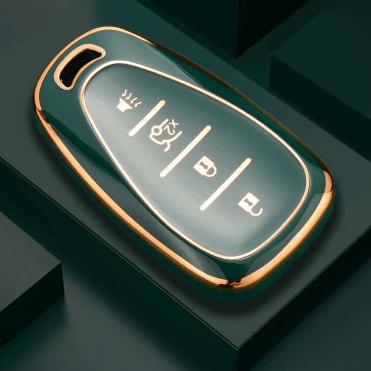 Case for Chevrolet Chevy, Camaro, Cruze, Malibu, Sonic, Volt, Tracker, Spark, Bolt y Trax (4 Buttons)