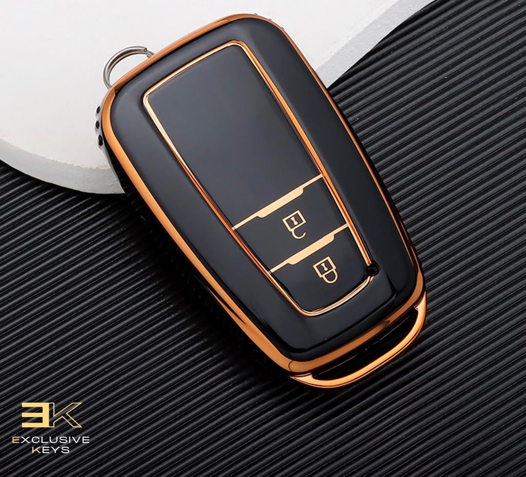 Case for Toyota Corolla, Prius, Camry, CHR, C-HR, RAV4, Altis, Land Cruiser, Prado (2 Buttons)