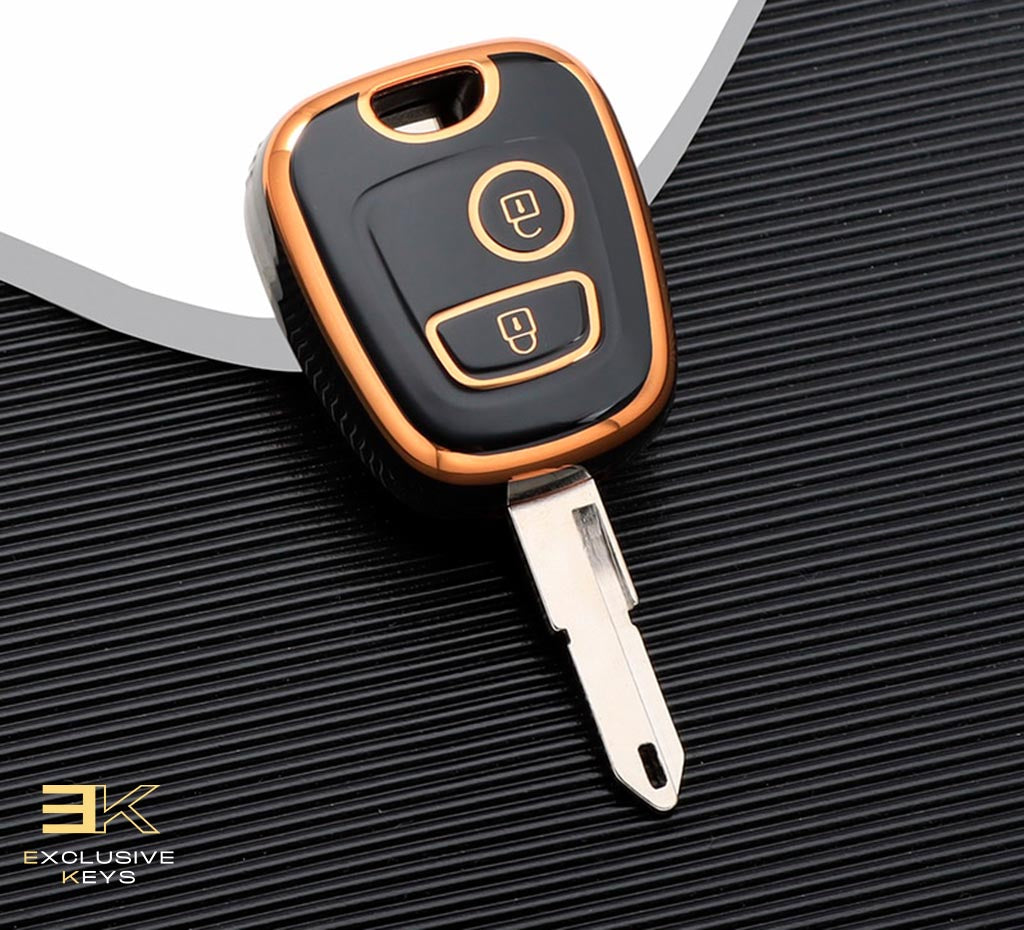 Case for Peugeot 106, 107, 206, 207, 306, 307, 406, 407 (2 buttons)