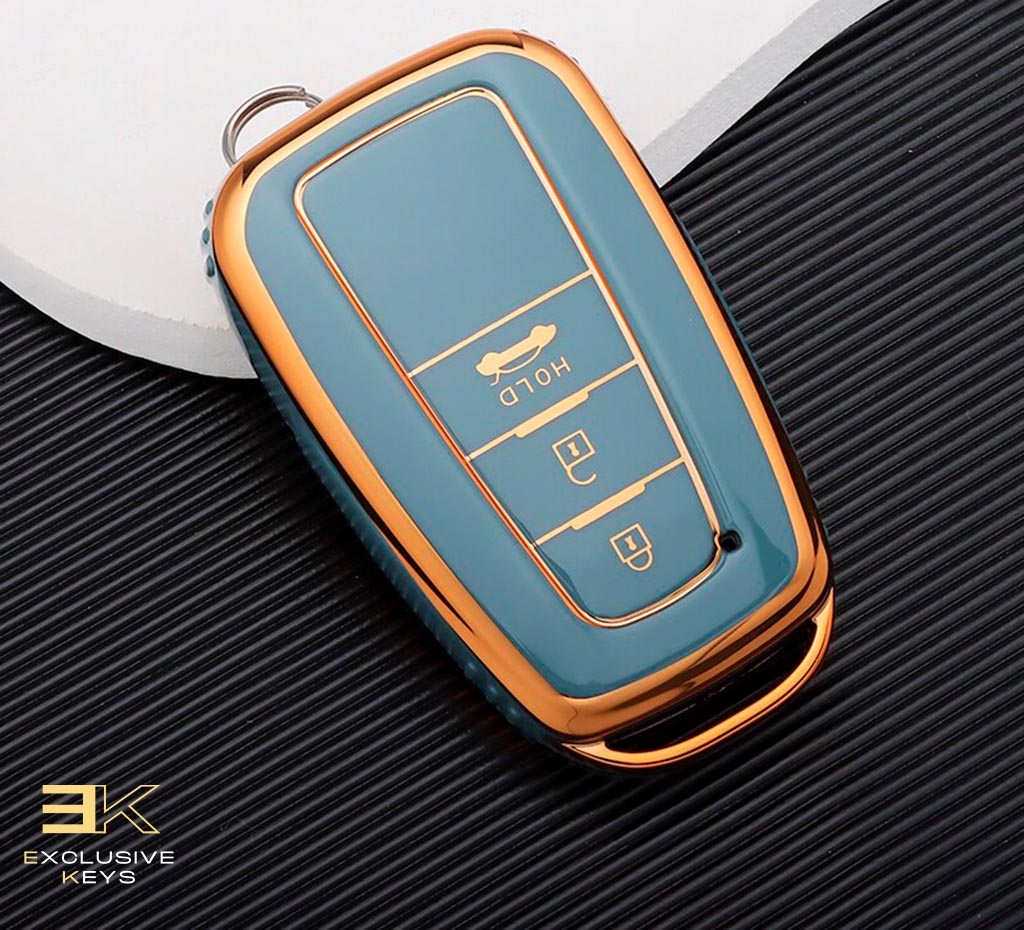 Case for Toyota Corolla, Prius, Camry, CHR, C-HR, RAV4, Altis, Land Cruiser y Prado (3 Buttons)