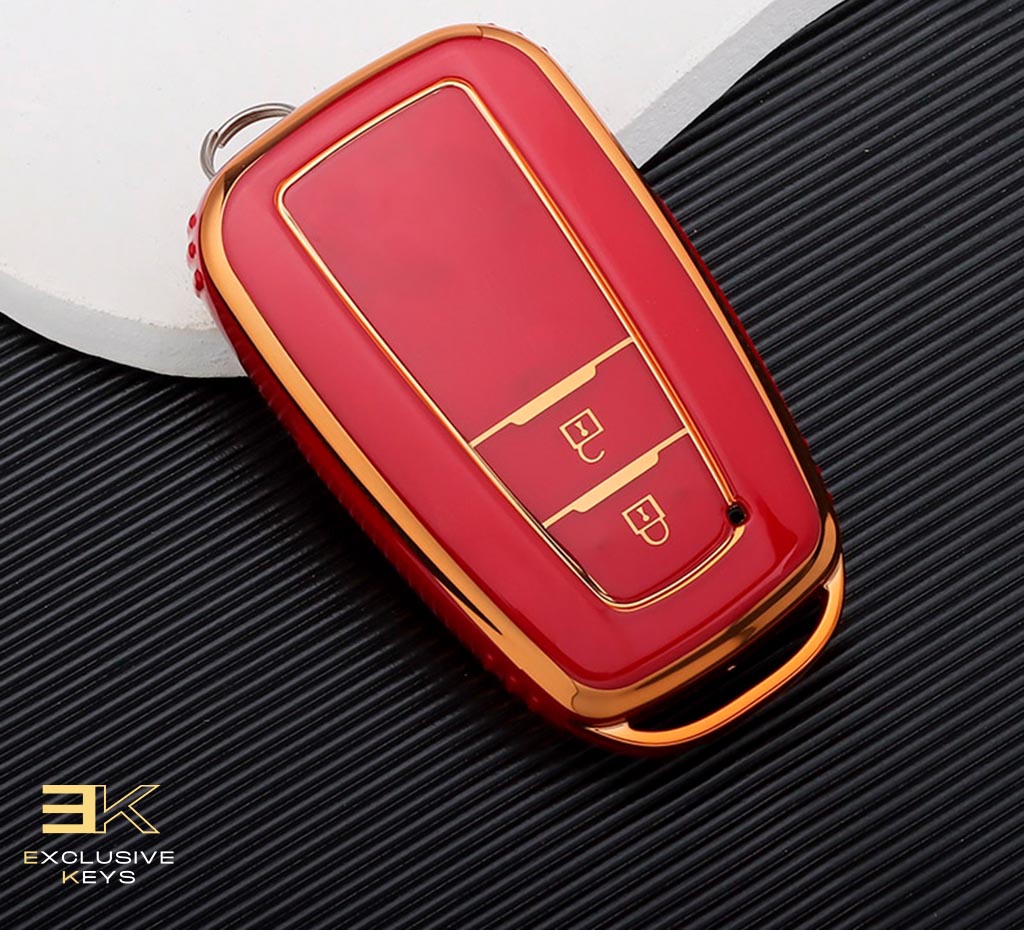 Case for Toyota Corolla, Prius, Camry, CHR, C-HR, RAV4, Altis, Land Cruiser, Prado (2 Buttons)