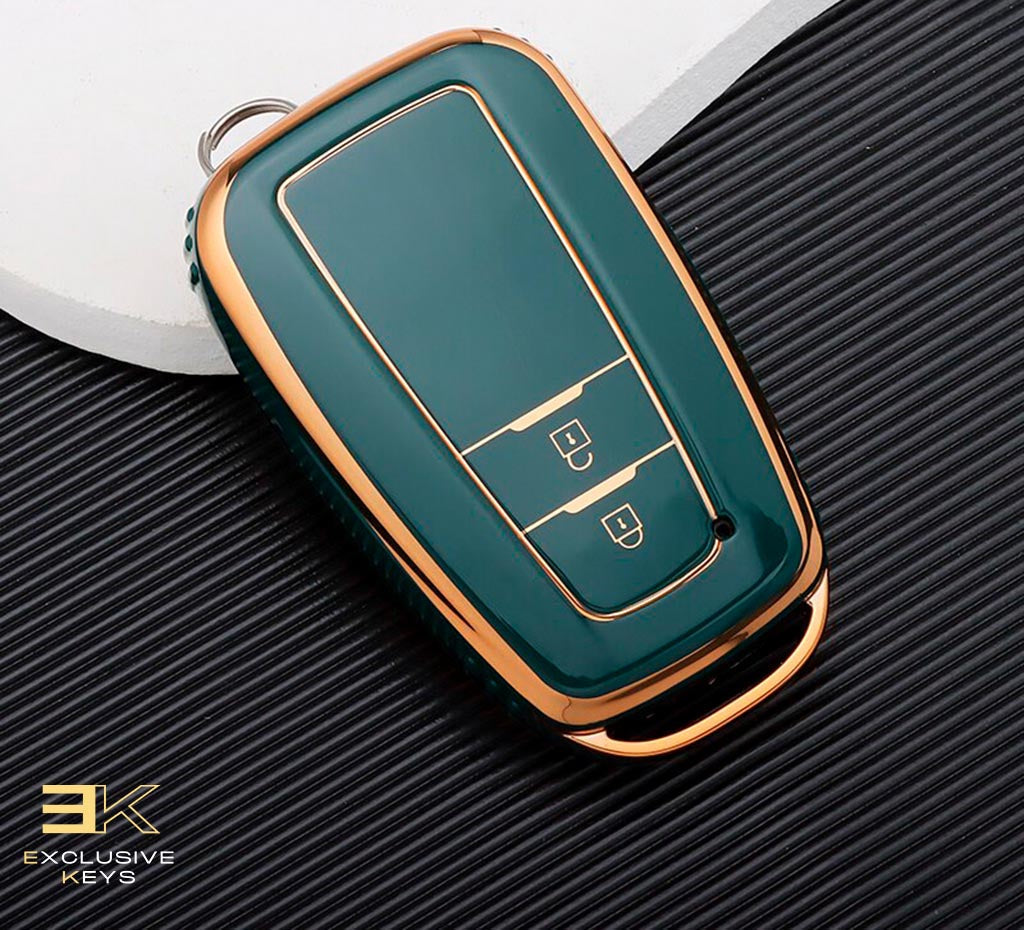 Case for Toyota Corolla, Prius, Camry, CHR, C-HR, RAV4, Altis, Land Cruiser, Prado (2 Buttons)
