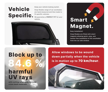 2025 AutoMateX Custom Car Side Magnetic Window Sunshade Curtain